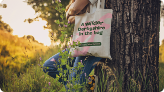 Derbyshire Wildlife Trust tote bag